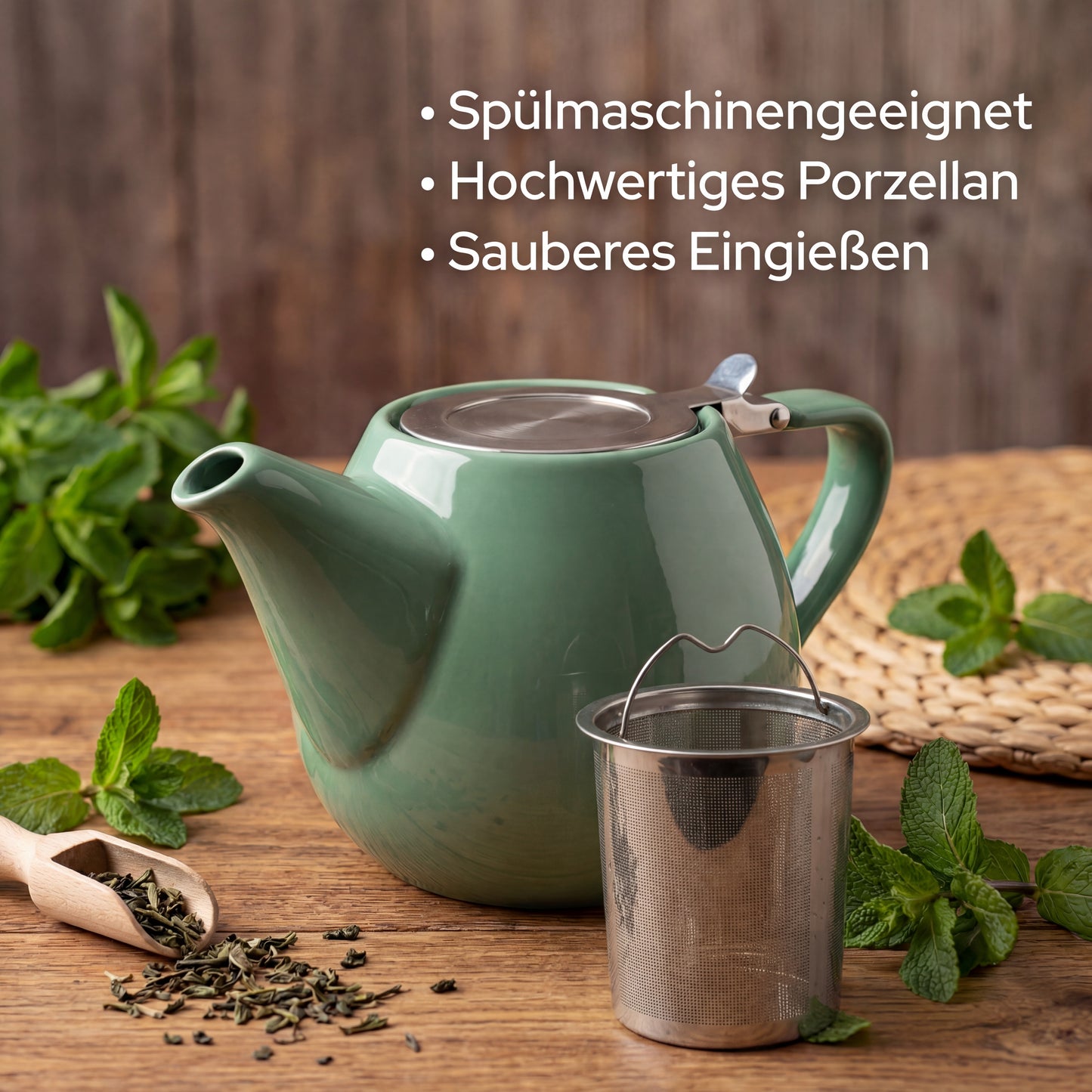 Porzellan Teekanne 1,1l